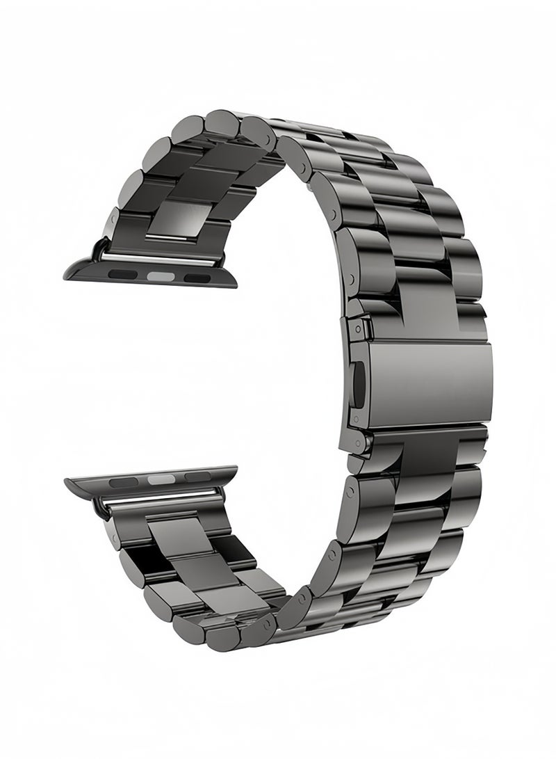 Replacement Band Loop Strap For Apple Watch Series 4 44mm Black - Image 1